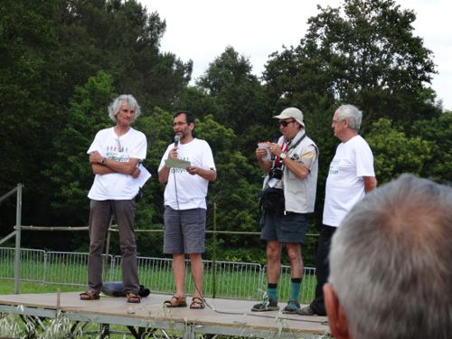 Inauguration des éoliennes de Béganne : les porteurs de projet.