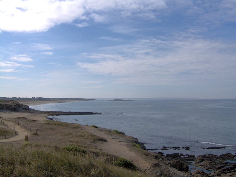 Paysage plages et sentiers en direction du Fort Bloqué