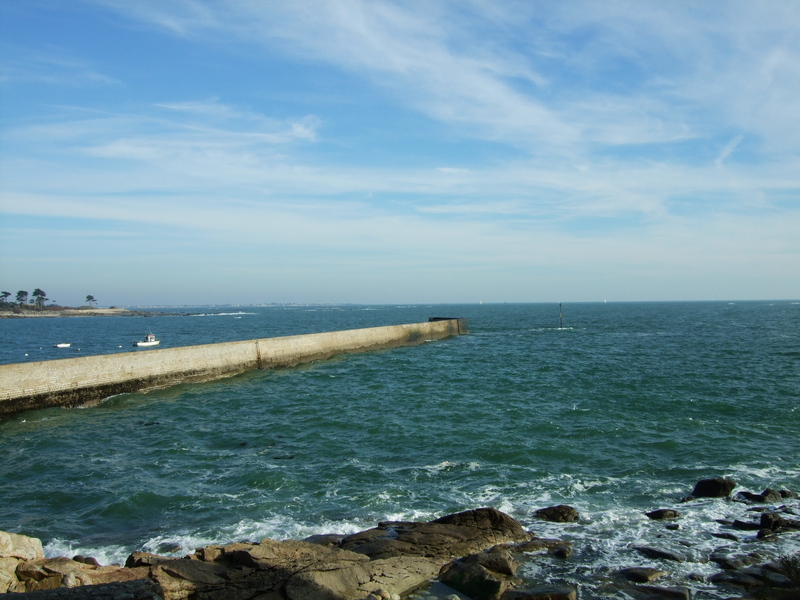 La jetée du port de Lomener