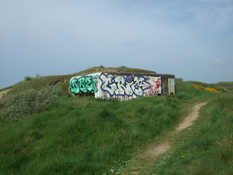 Blockhaus Fort-Bloqué en 2009 avec les anciens graphitis