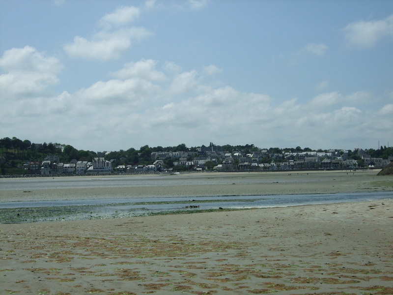 Plage de la Banche (Binic) : vue sur la ville