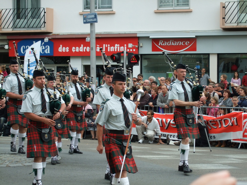 Pipe band festival interceltique 2010