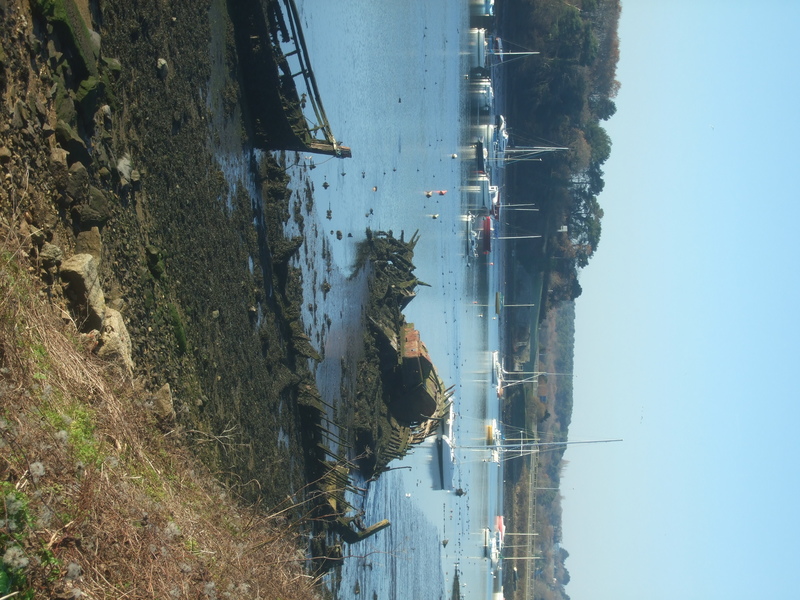 Épave de bateau rade de Lorient