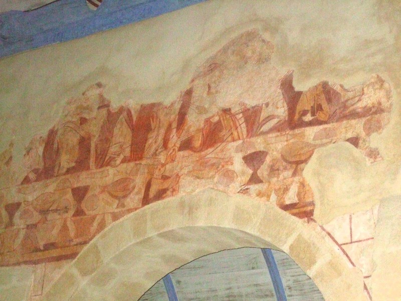 Fresque à l’intérieur de l’église de Calan