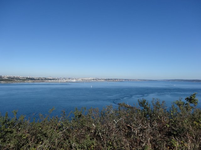 Vue sur la mer à partir de la pointe des Espagnols