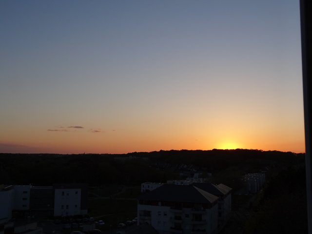 Coucher de soleil sur Ploemeur (Morbihan)