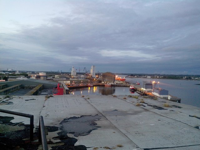 Sur le toit du K1 à Lorient