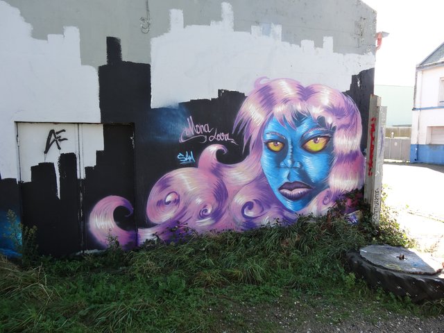 Street Art port de Lorient (graffitis) : Mona Lova